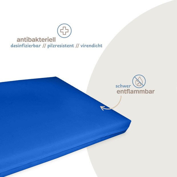 wasserdichter Matratzenbezug blau