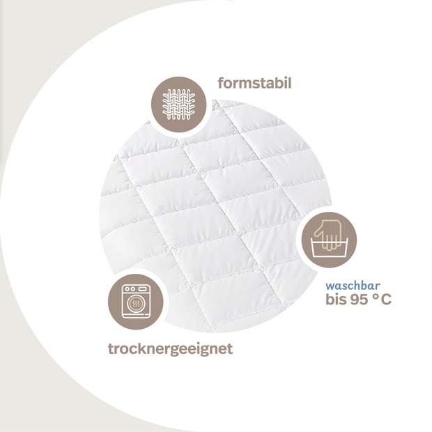 TopCool kochfeste Qualitäts-Sommerbettdecke