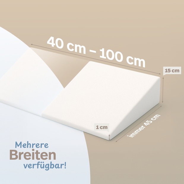 Bettkeil mit AloeVera-Doppeltuch-Bezug