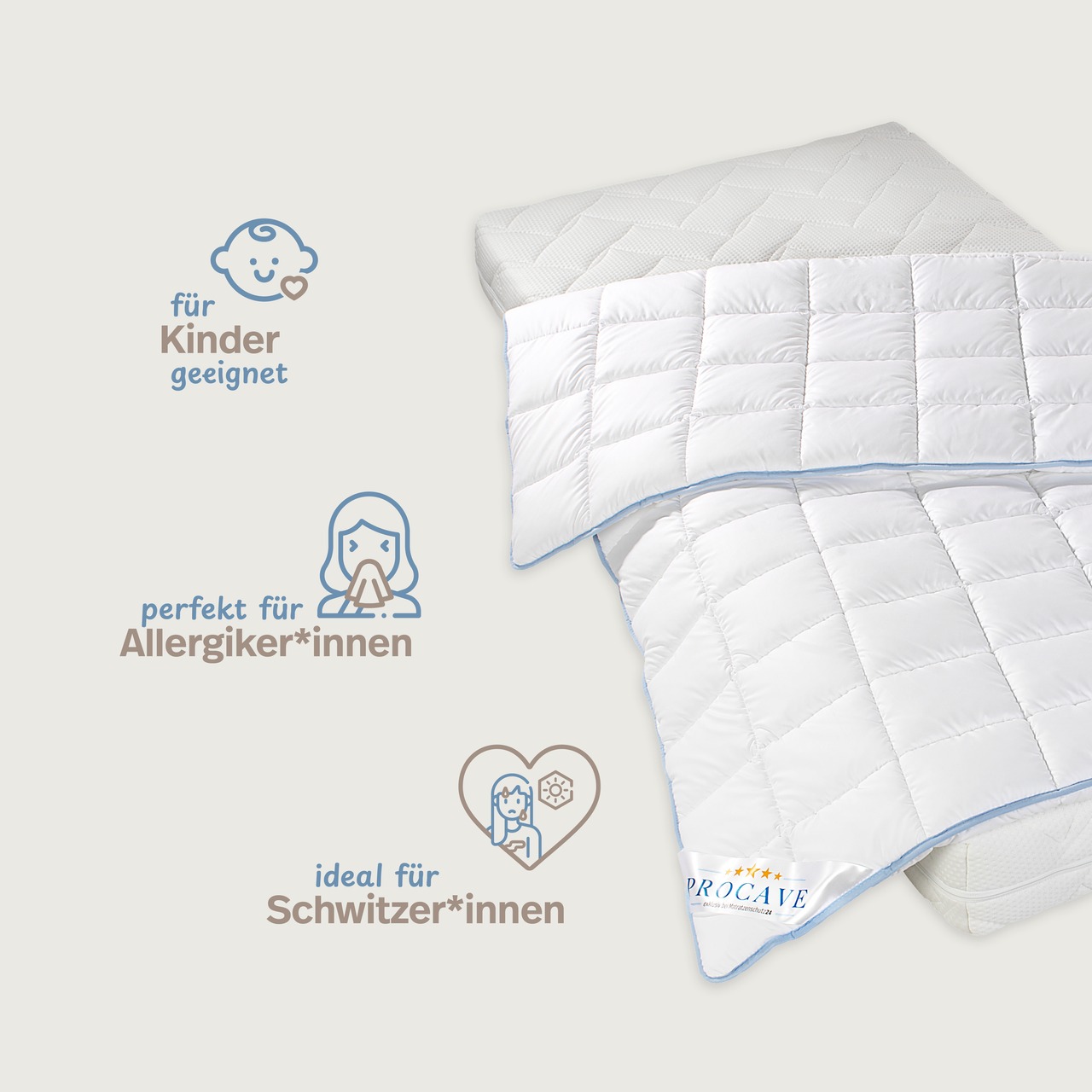 TopCool kochfeste Qualitäts-Duo-Winterdecke