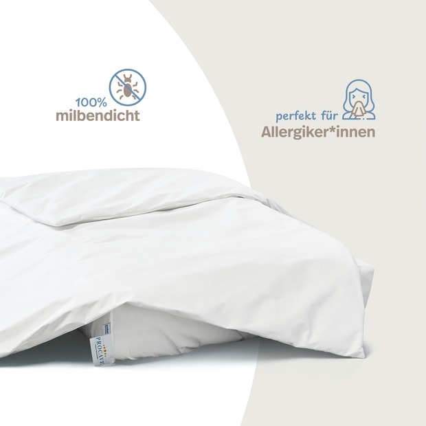 Allergiker Bettdeckenbezug ALLERGENA aus Evolon - Anti Milben Encasing