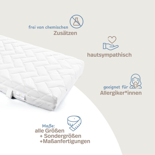 Lyocell Matratzenbezug versteppt